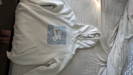 Nike SB white and blue hoodie