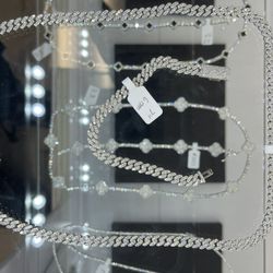 Moissanite Cuban Chain & Bracelet