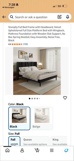 Queen bed frame