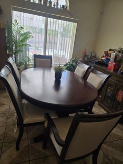 Cherry Wood Dinning Set Tables & Chairs