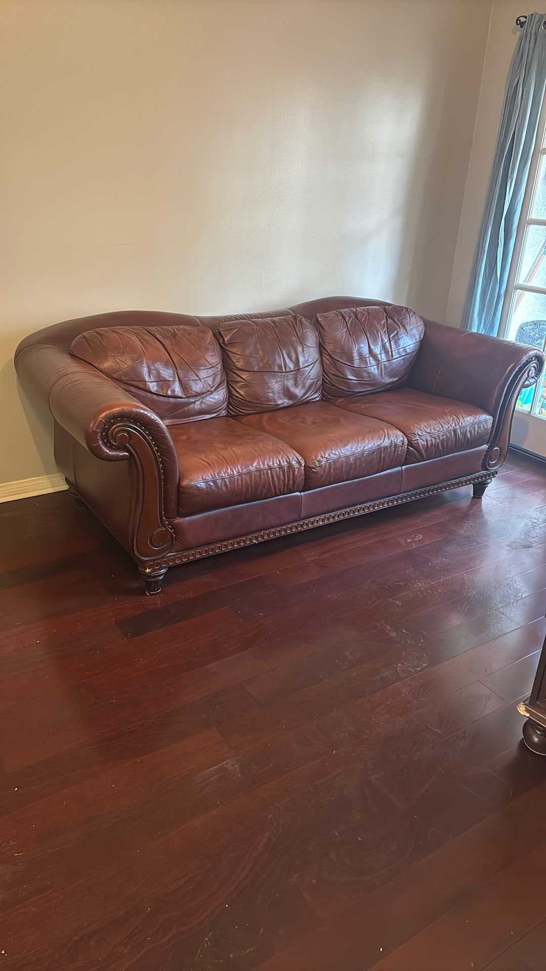 Beautiful Leather Couch