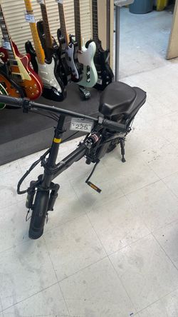 Black Folding Electric Scooter Bike