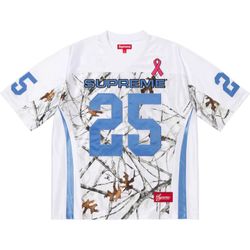 Supreme Breast Cancer Awareness Football Jersey ‘White’ Sizes M, L, XL