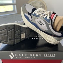 Skechers Street Sneakers – Gray/Blue – In Box