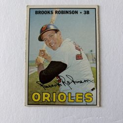 1967 BROOKS ROBINSON BASEBALL CARD # 600 BALTIMORE ORIOLES CARD HIGH NUMBER