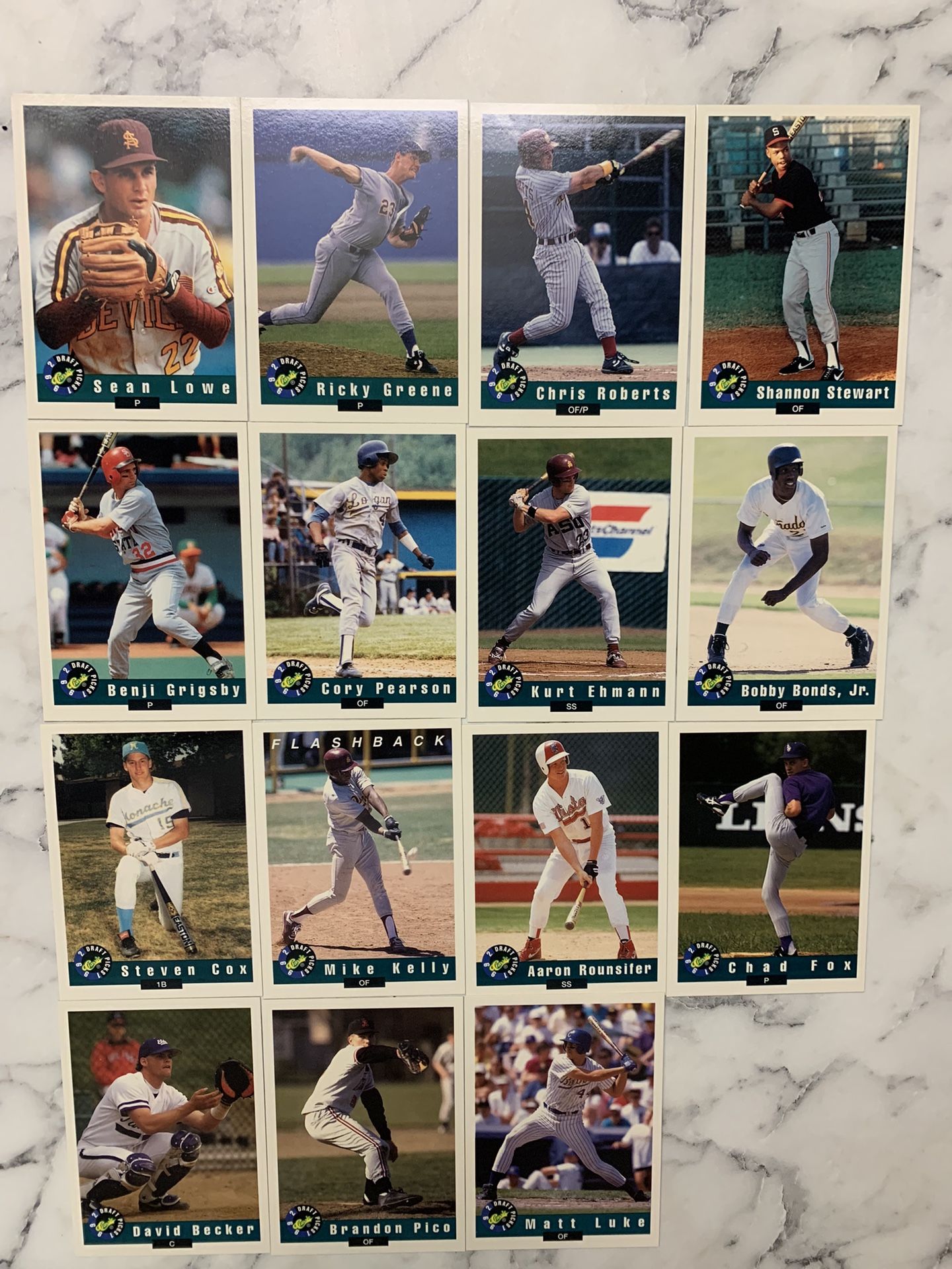 1992 Classic Draft Picks Baseball Card Singles Lot Of 15