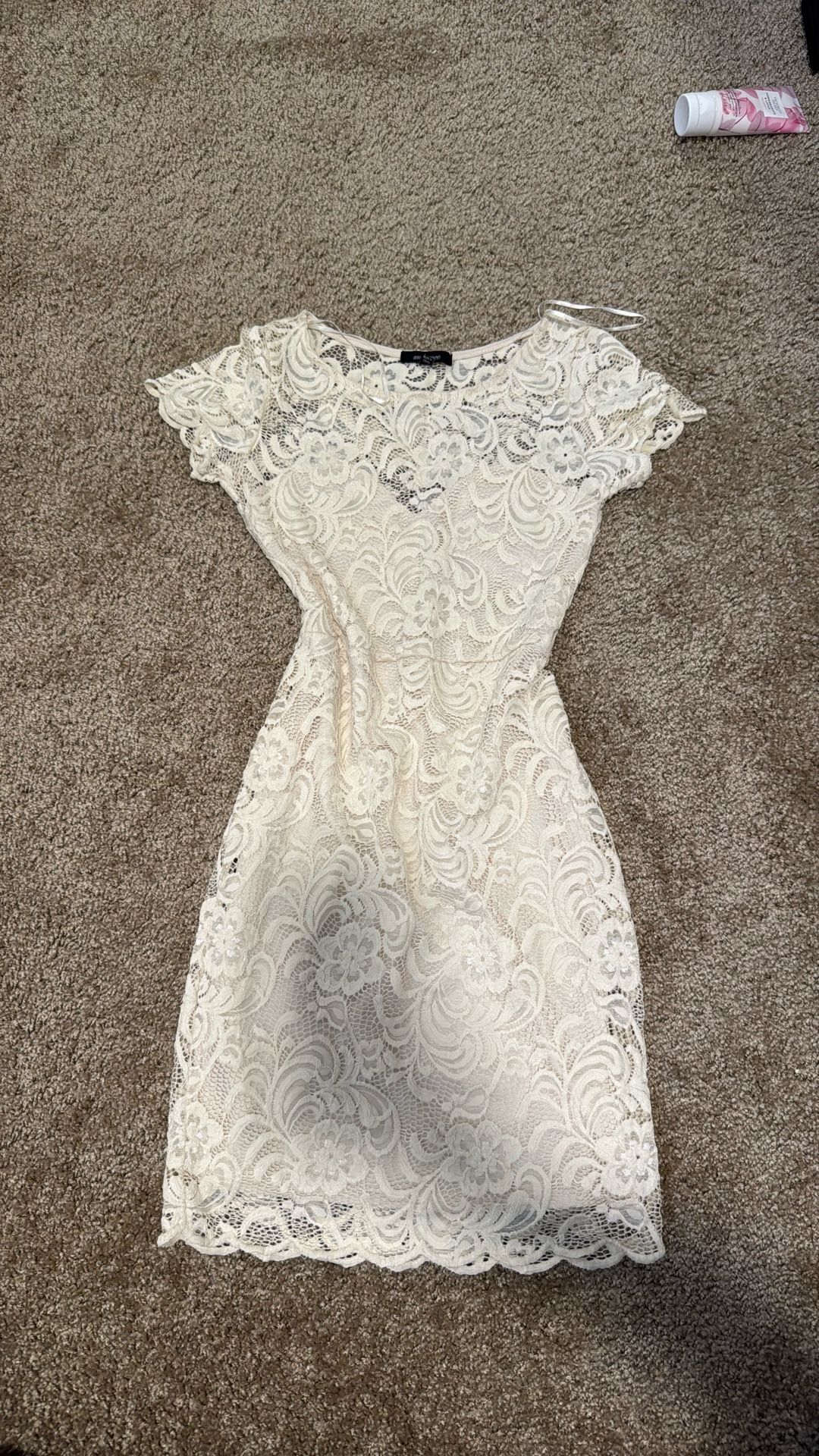 Laced White Dress