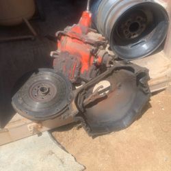 60s Chevy 4 Speed Transmission Flywheel Clutch And Housing 