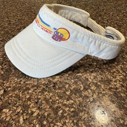 Vintage Old Navy White Visor Hat