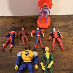 ToyBiz 90’s Marvel XMen / X-Men Lot Of 7 Action Figures