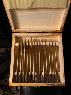 Cummins 13 Piece FLAT Wood Drill Bit with Titanium Coated