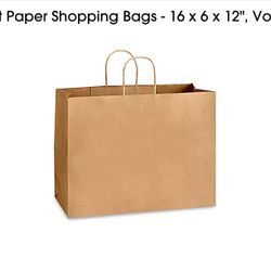 Paper Bags 16x6x12 /250 Pcs $110