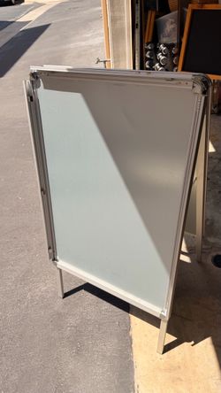 Storefront folding sandwich sign