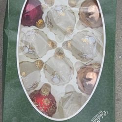 Celebrate the Season Glass Ornaments 12 Pack