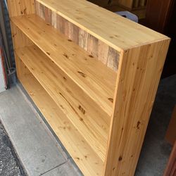 6’ X 4’ Solid Pine Bookcase Storage Display Shelving