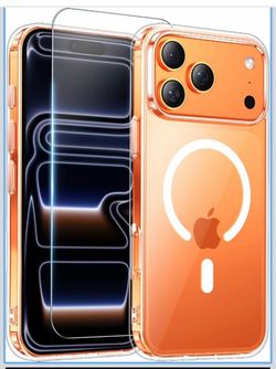 iPhone 17 Pro Case with Screen Protector Clear. Never used. iPhone 17 Pro ONLY!!!  Compatible with Magsafe, Anti-Yellowing, Military-Grade Protection,