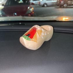 Small Handmade Vintage Wooden Shoe