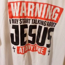 Warning I May Start Talking About Jesus At Any Time Vintage Shirt