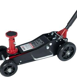 3 Ton (6600 lbs.) Big Wheel Dual Pistons Heavy-Duty Steel Construction Off-Road Jack,