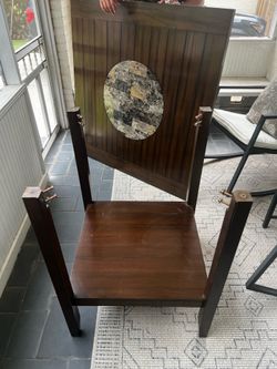 Lazy Susan dining table with 2 chairs