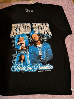 King Von rest in paradise T-shirt size XXL New