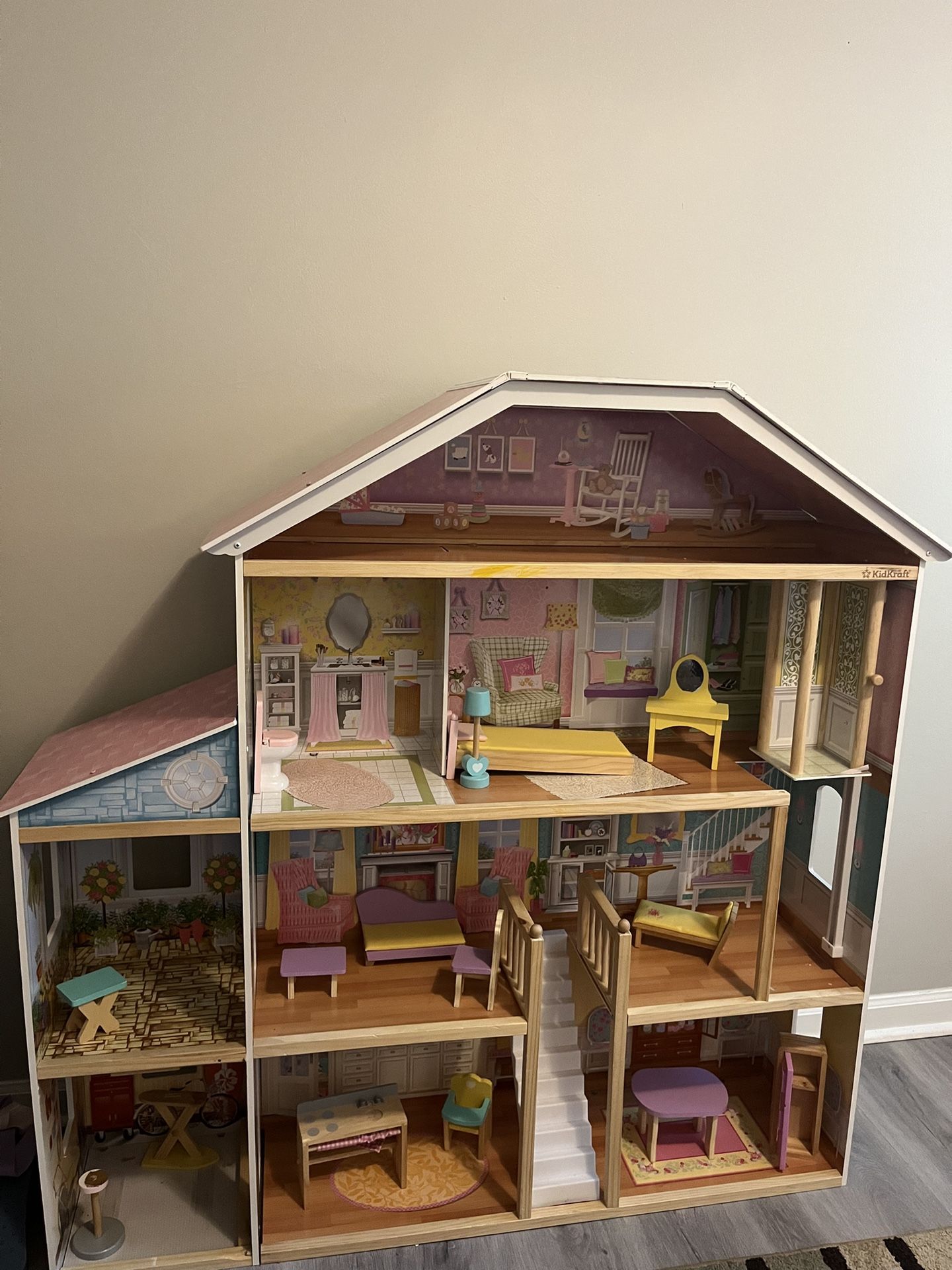 Huge 4-Foot Tall Kids Dollhouse – Endless Imaginative Fun!