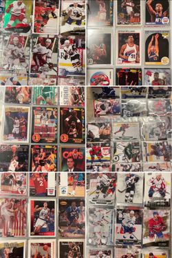 Hundreds of NBA NHL Cards