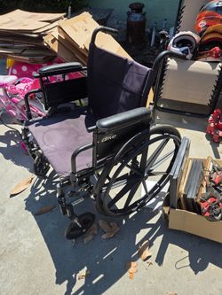 Drive wheelchair works perfectly.  No foot pedals.