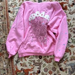 Pink Spyder Hoodie (Medium)