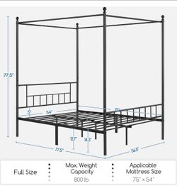 Canopy bed frame