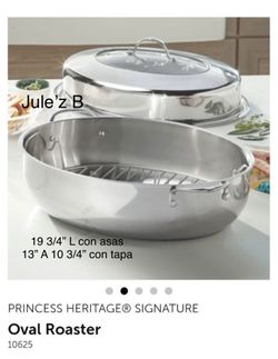 Princess House Pavera Rostizador Ovalada Nueva En Su Caja