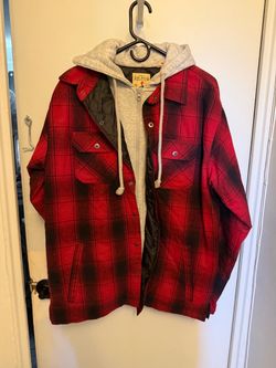 Men’s RedHead Hooded Flannel Jacket – Medium