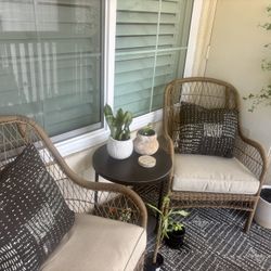 Patio Chairs without Cushions – Set of 2 – $50 