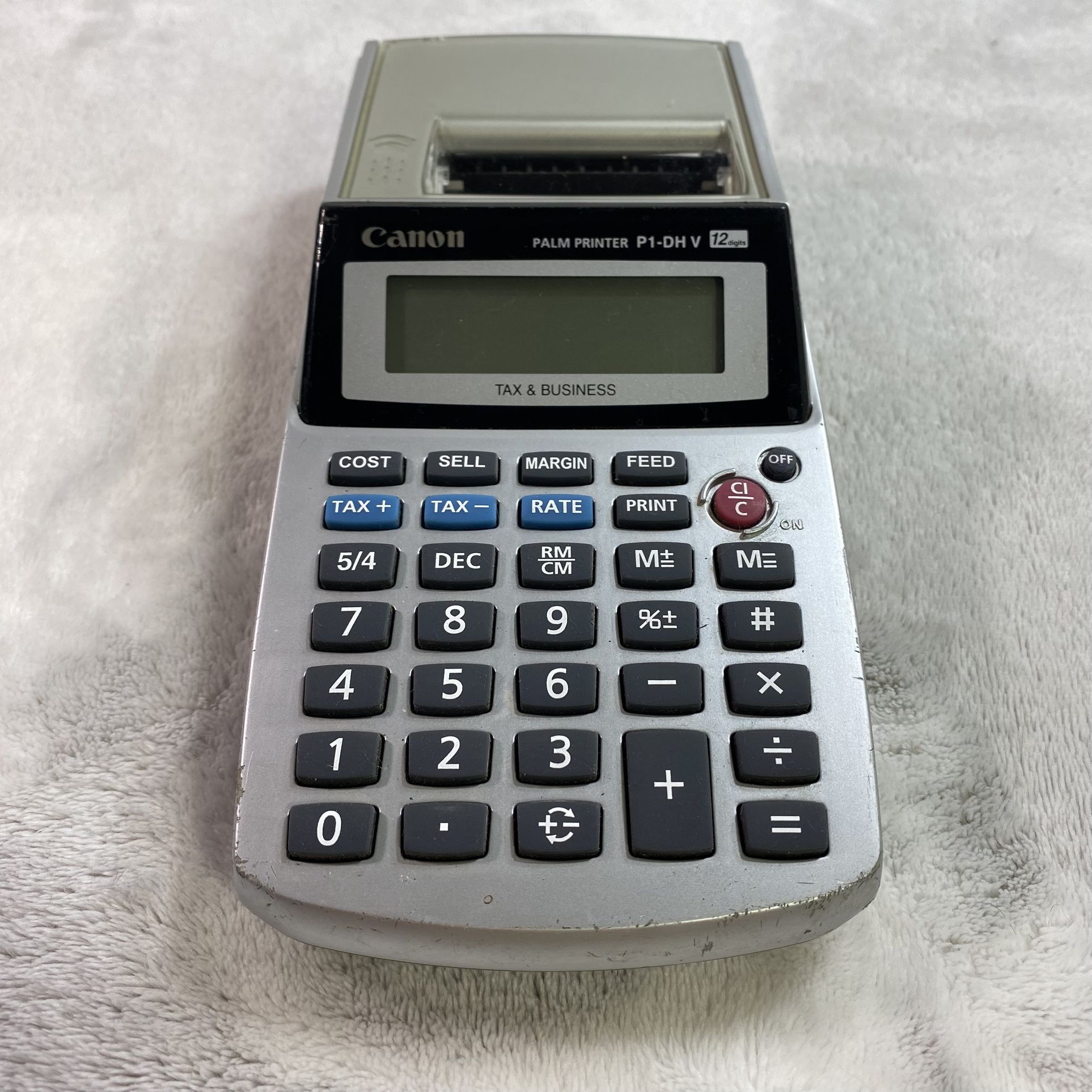 Canon Calculator Palm Printer WORKS P1-DHV Tax & Business No AC Adapter