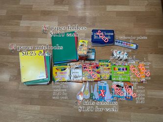 Various School Supplies (click to see full picture)