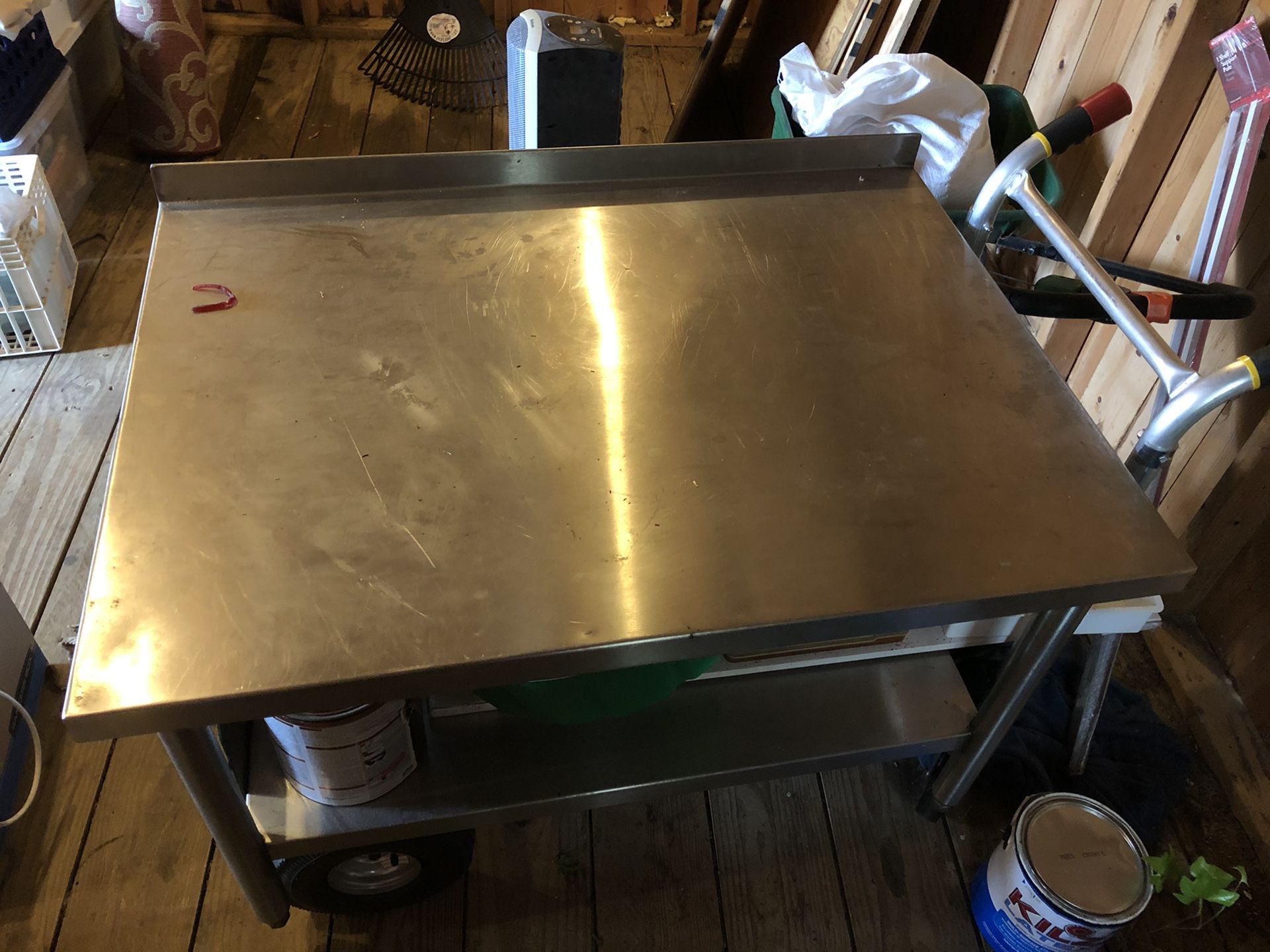 Prep table, Stainless steel