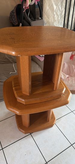 Vintage wooden side tables