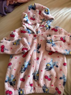Cherry bluey pink sweater