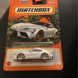 Matchbox 2023 Toyota GR Supra Diecast Vehicle, 1:64 Scale, White, 39/100