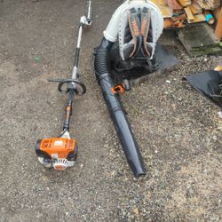 Stihl Br800x Blower And Hm 131 R Headger