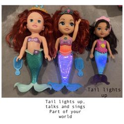 Arial $5 each & a Mermaid Doll $3 or all for $10