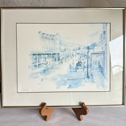 Custom Framed Signed And Numbered “East End” Print By Carol Gillette