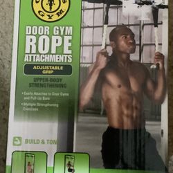 Gold's Gym door gym rope attachments