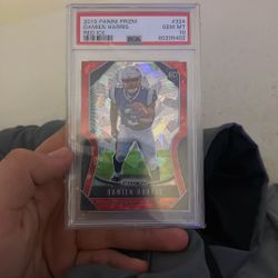 Damien Harris Psa 10 Red Ice Card 