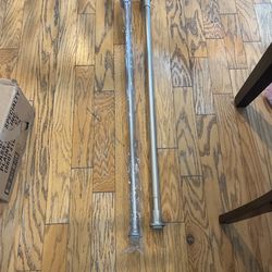 Two Adjustable shower Curtain Rods