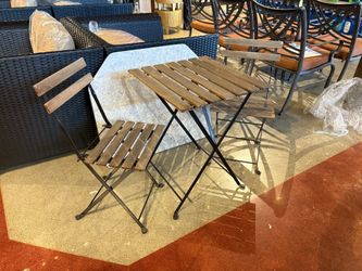 IKEA Tarno Outdoor Foldable Bistro Set (Set of 3)