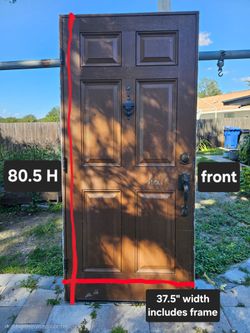 Fiberglass exterior door