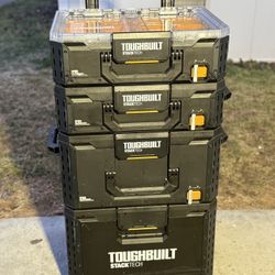 TOUGHBUILT STACKTECH 4-Piece Storage System