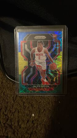 Jalen Green RC Blue Yellow Green Panini Prizm