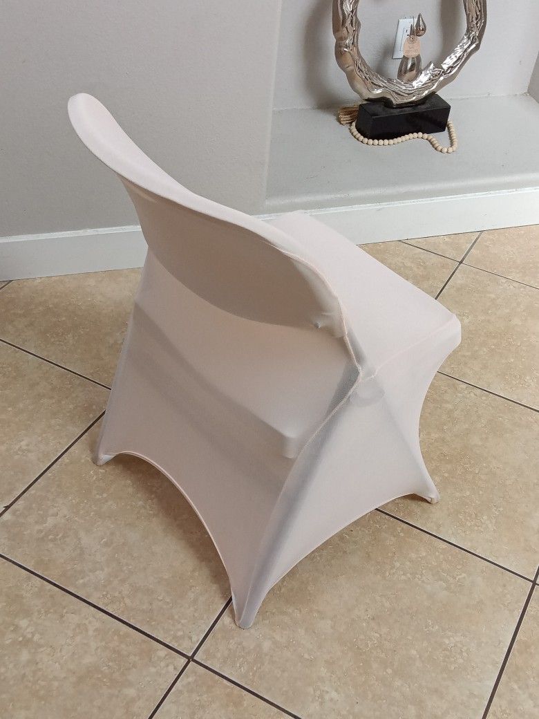 10 Pink Stretch chair Covers 